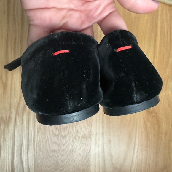 AEYDE Navy Uma Velvet Mary-Jane Ballerina Flats EU 37 - Picture 5 of 8